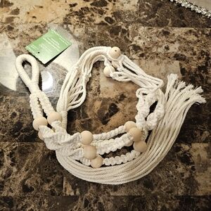 Ashland macrame glass bowl or potted plant hanger